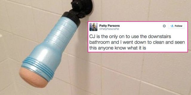 Clueless mum finds son's sex toy in the shower, asks Twitter about it