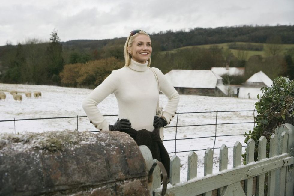 Cameron Diaz in The Holiday wearing a roll neck