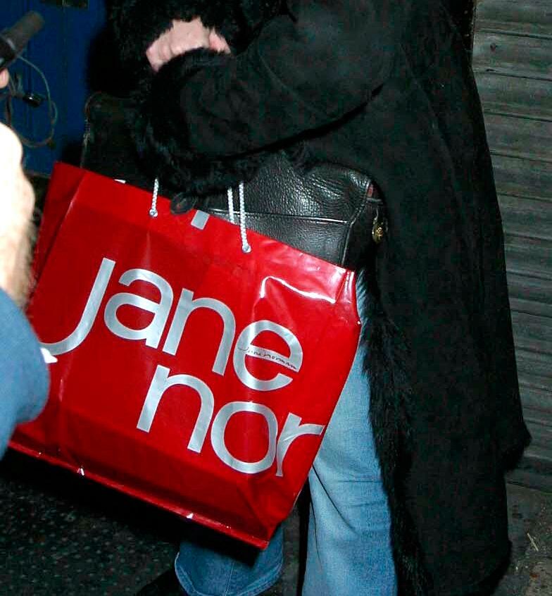 Jane Norman carrier bag in the noughties