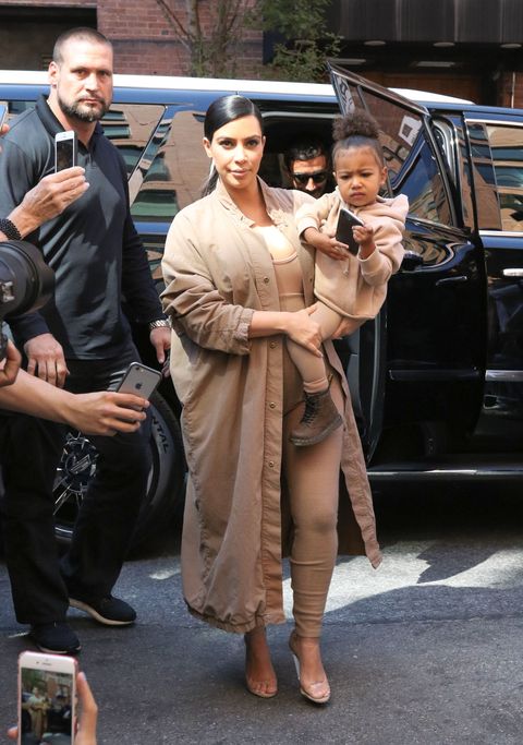 Do not distract North West from her dressing up process