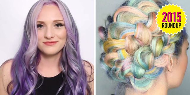 People loved their rainbow hair this year.