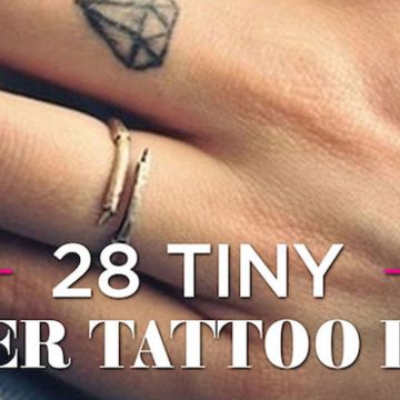 28 GORGEOUS tiny finger tattoo ideas