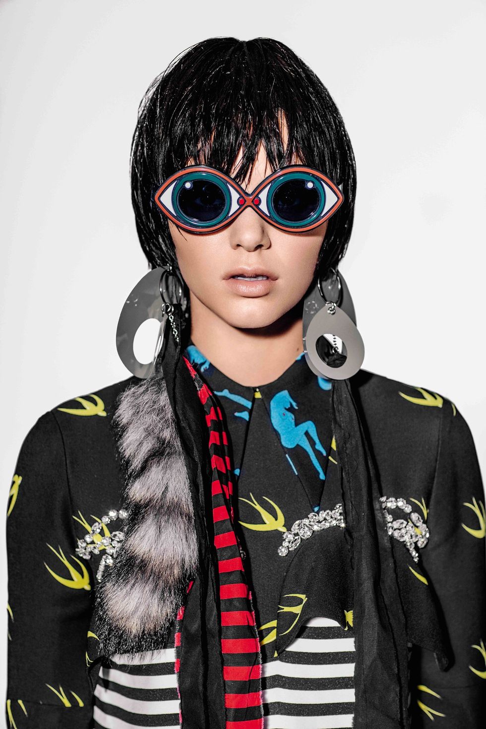 Kendall Jenner rocks a bowl cut and bare face for Vogue Brazil