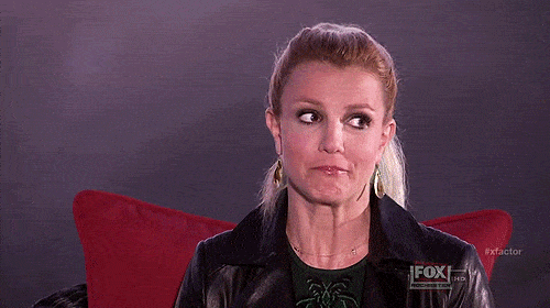 Britney Spears awkward face gif
