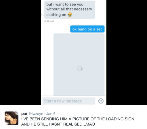 Girls tricks guy asking for a nude picture over instant messenger