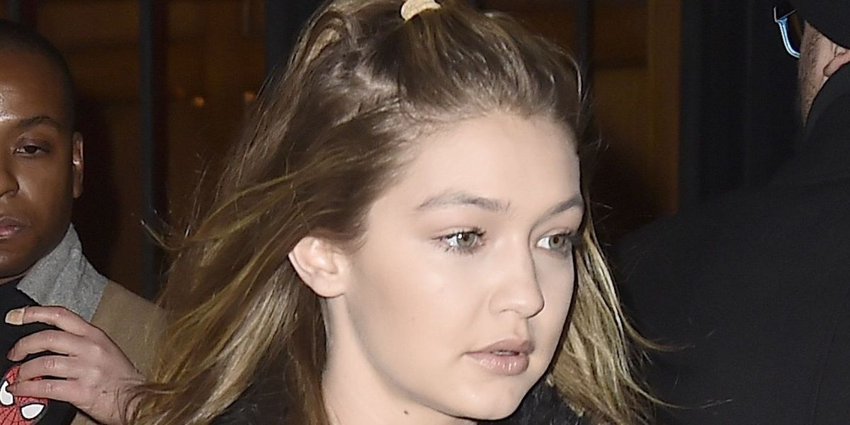 Gigi Hadid's baby half ponytail is a lazy gal's dream