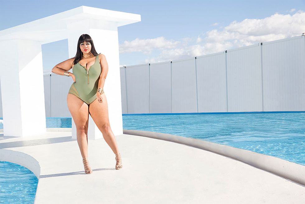 GabiFresh models her swimsuits for all collection