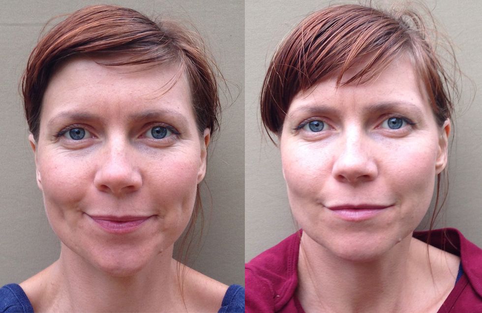 Face Yoga before and after