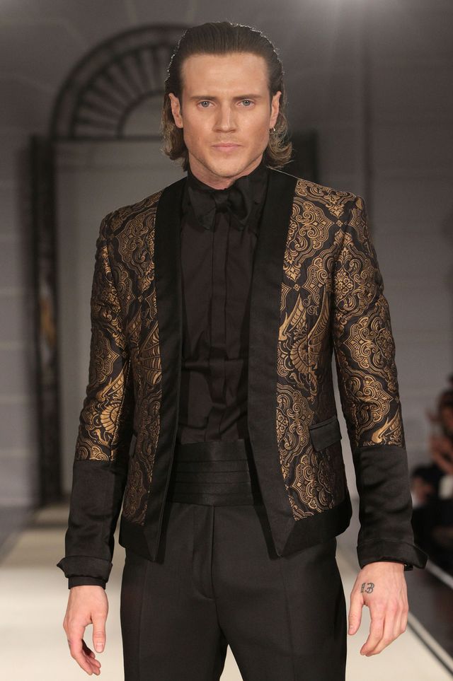 Dougie Poynter makes his modelling debut at LC:M