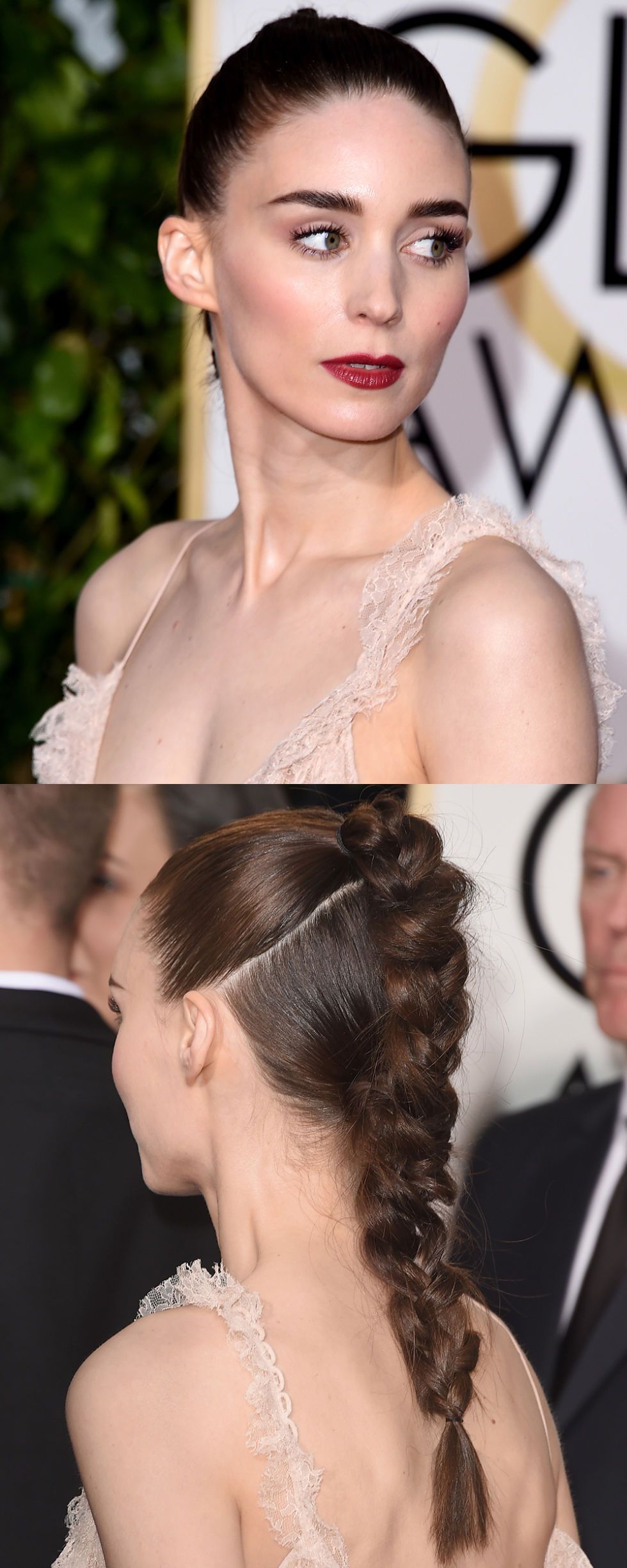 Rooney Mara - Golden Globes 2016 hair and makeup trends