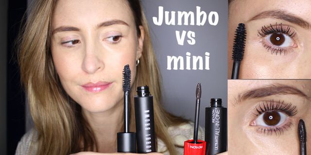 Jumbo vs mini mascara wands tested in the Beauty Lab