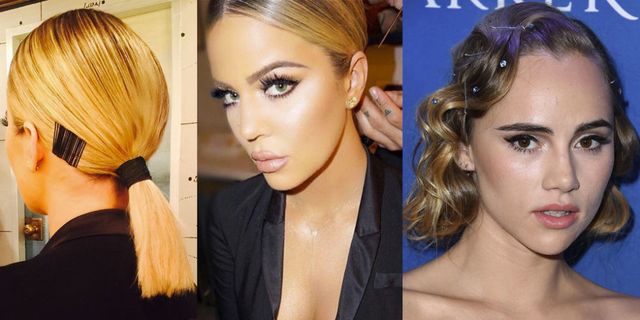 celebrities - hair grip trend