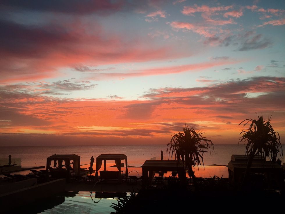 Sky, Sunset, Dusk, Cloud, Afterglow, Sunrise, Evening, Red sky at morning, Horizon, Orange, 