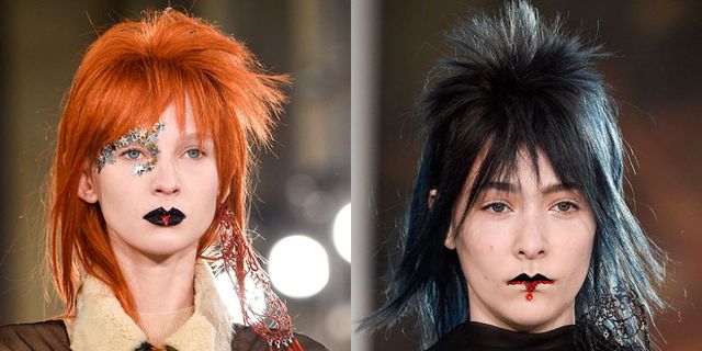 David Bowie-beauty inspired the catwalks - Maison Margiela couture