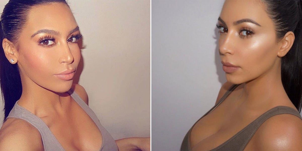 Kim k lookalike