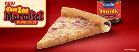 Pizza Hut New Zealand Marmite Stuffed Crust 