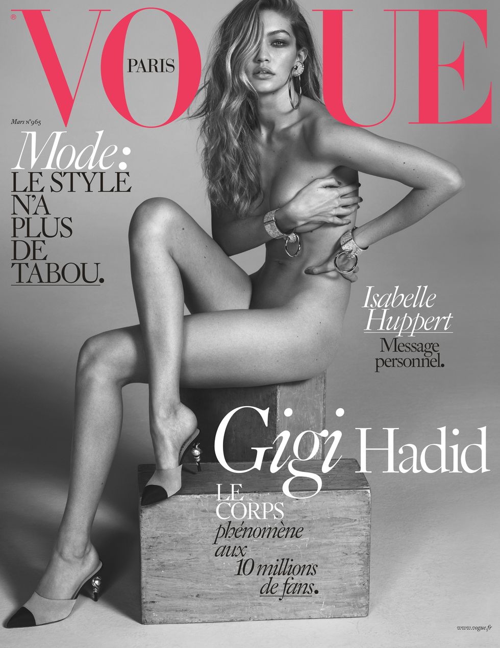 Gigi Hadid Paris Vogue cover