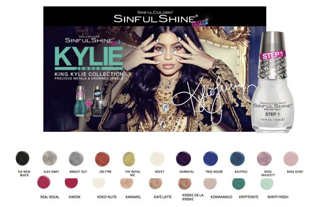 King Kylie SinfulShine - Kylie Jenner's nail collection
