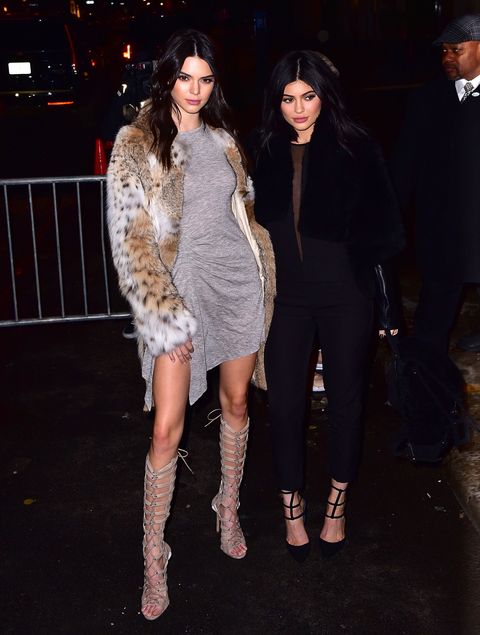 Kendall and Kylie Jenner look awesome at new clothing collection launch