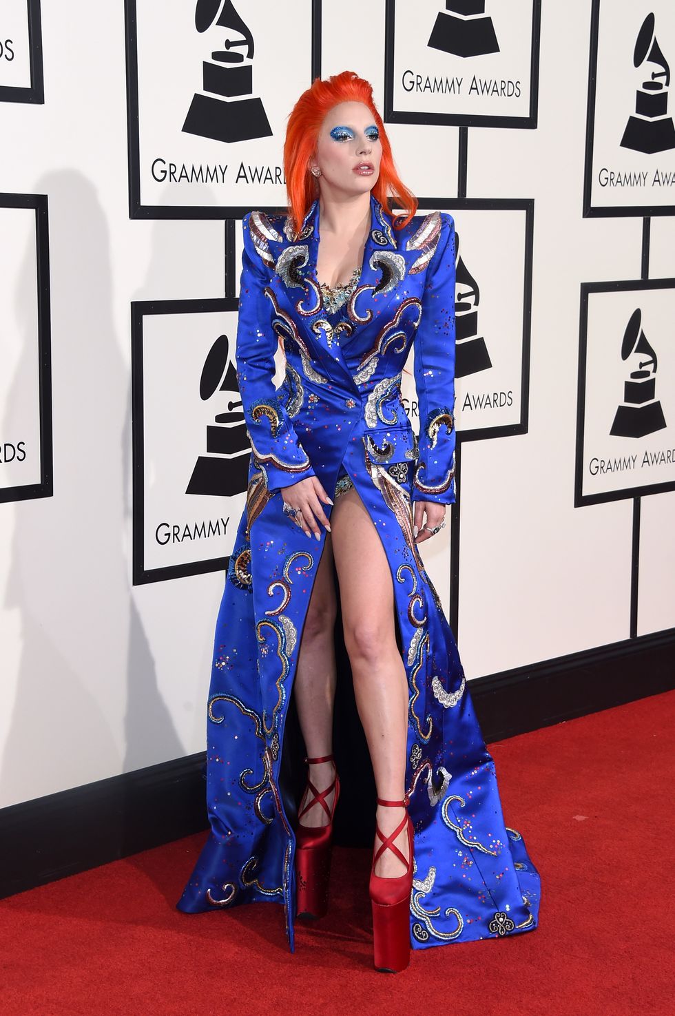 Lady Gaga at the 2016 Grammy Awards