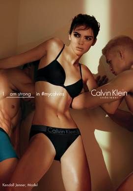 Kendall Jenner in Calvin Klein underwear campaign