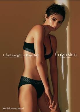 Kendall Jenner finds strengths in her calvin klein underwear