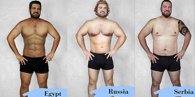 How 1 Man's Body Was Photoshopped to Meet 19 Different "Ideal" Beauty Standards Around the World