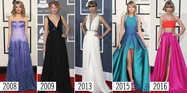 Grammys style evolution: Taylor Swift