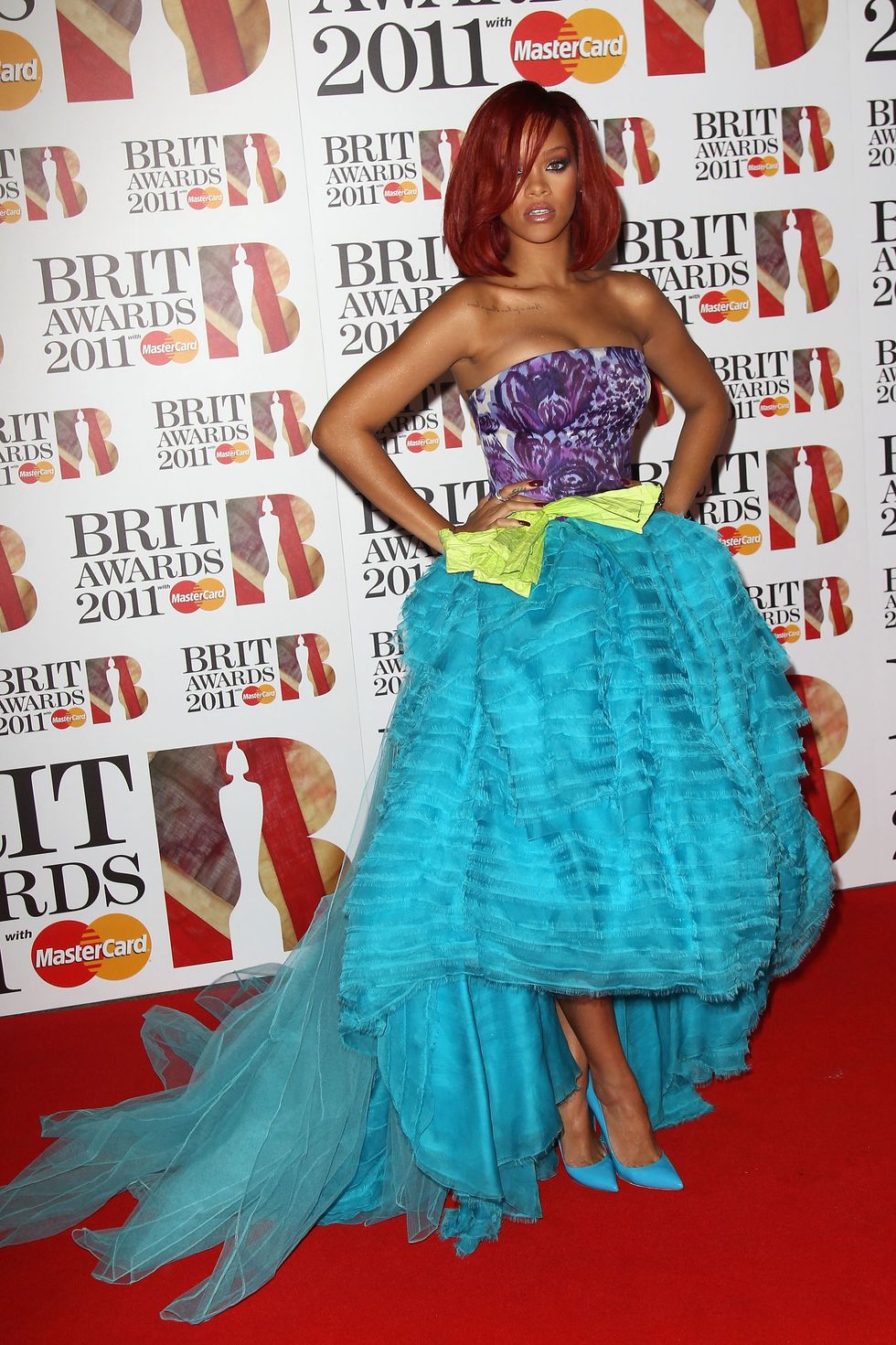 Rihanna at the 2011 Brit Awards