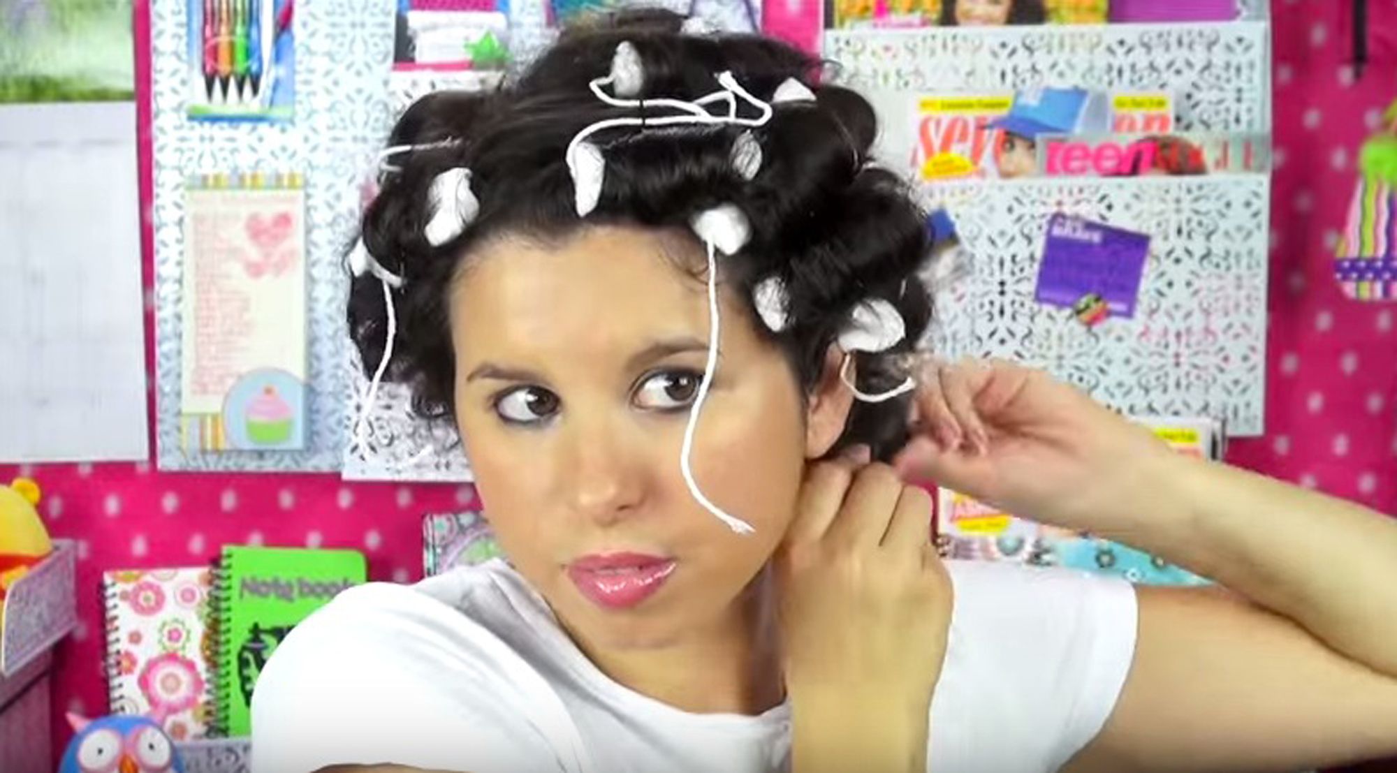 Apparently you can curl your hair with tampons and pads