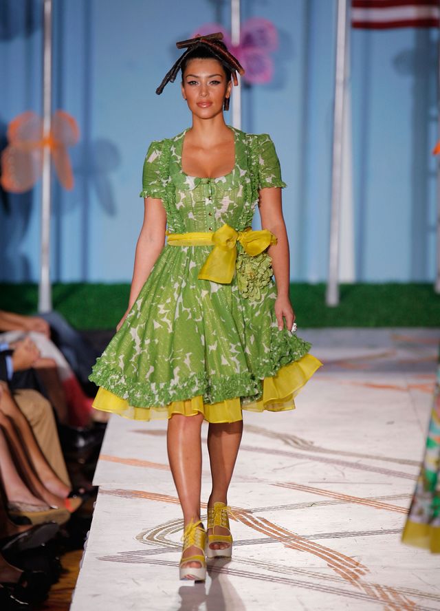 Kim Kardsahian on the runway at New York Fashion Week