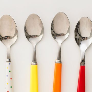 colourful teaspoons