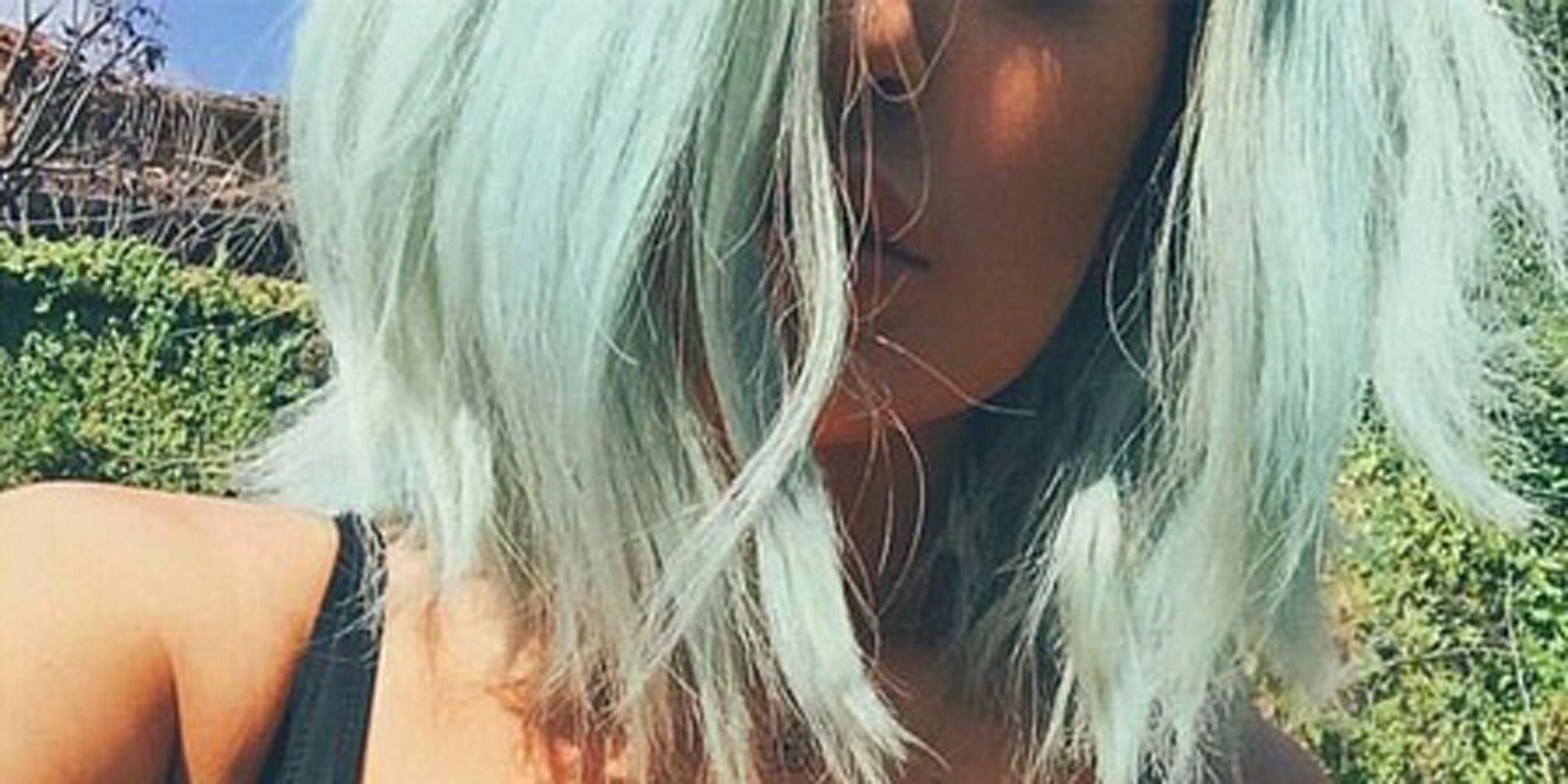 Kylie Jenner has ice blue hair
