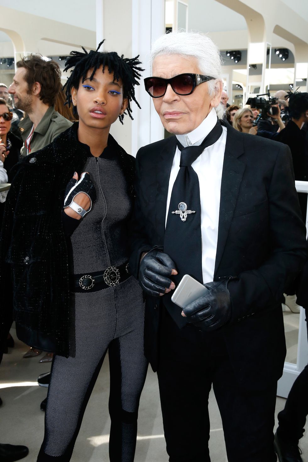 Willow Smith and Karl Lagerfeld