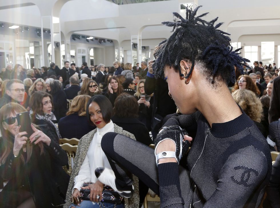 Willow Smith and Jada Pinkett Smith at Chanel