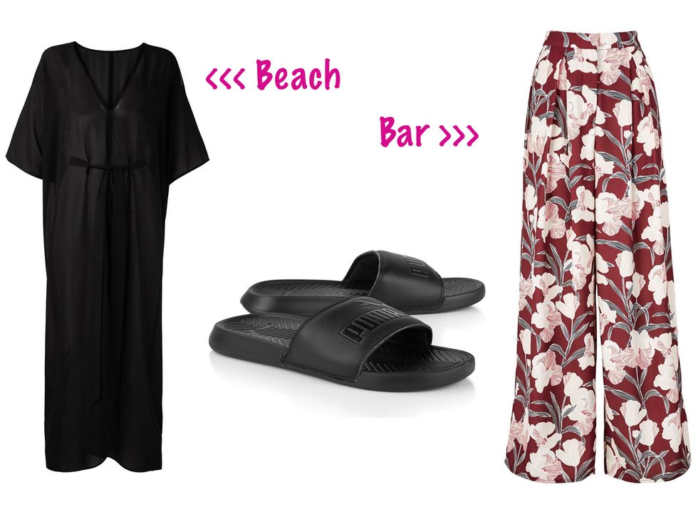 Sandals from beach to bar