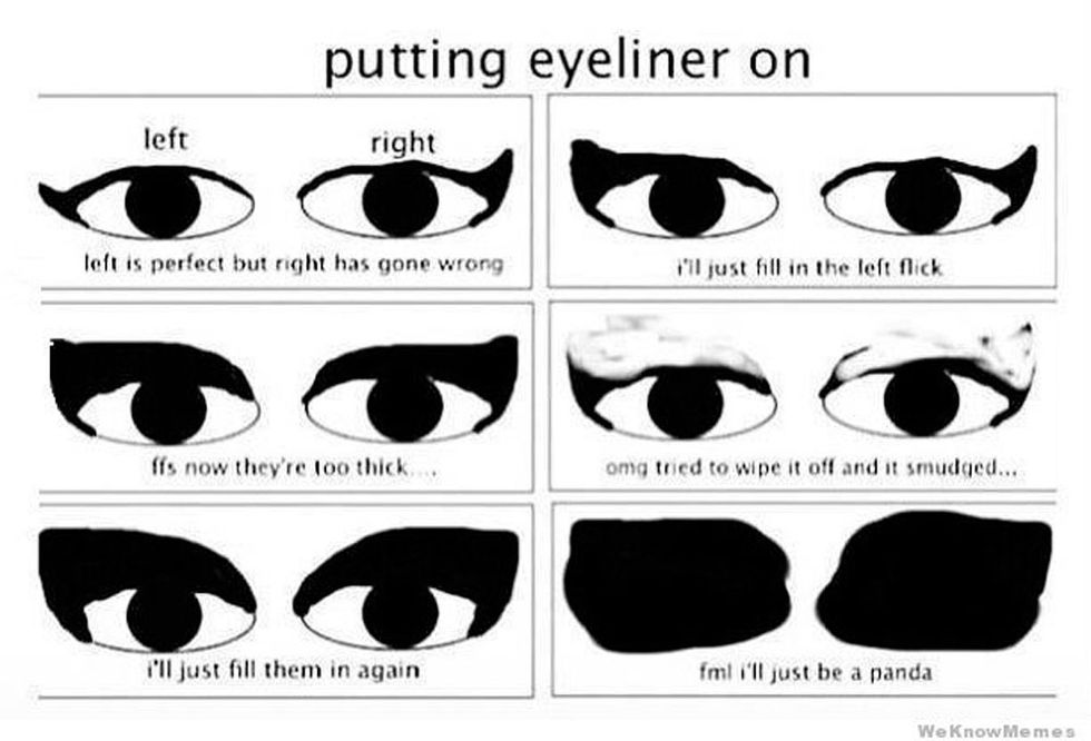 15 struggles only girls that SUCK at makeup can relate to