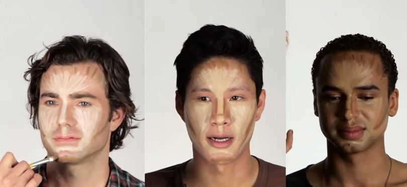 What happens when men try contouring for the first time