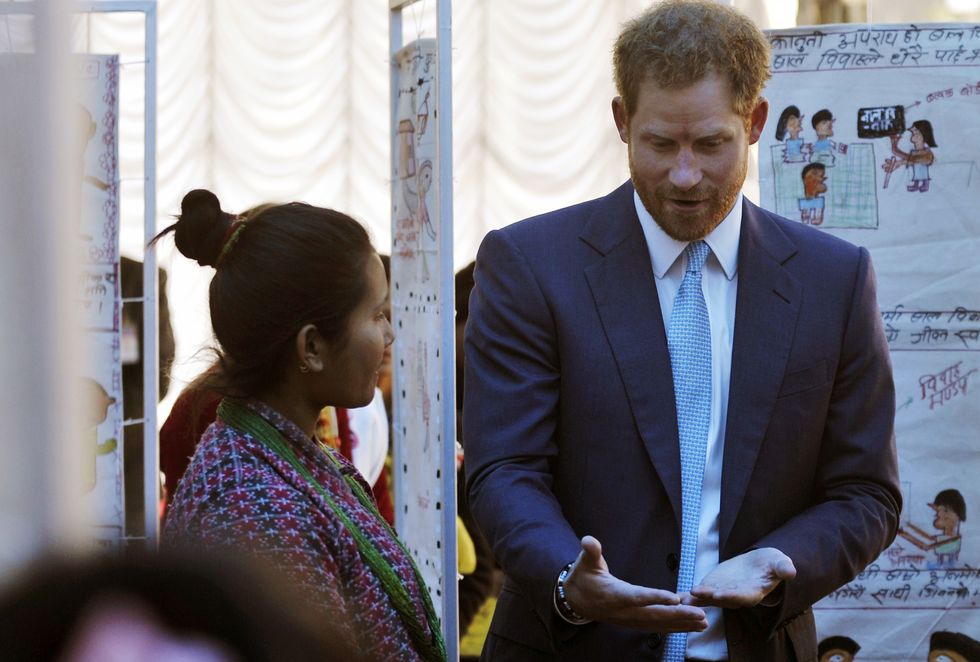 Prince Harry at the Nepal Girls Summit