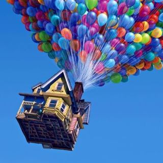 Up, house, balloons, disney films