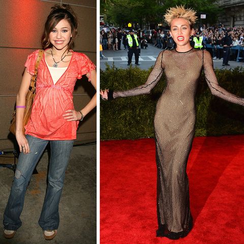 Miley Cyrus' red carpet evolution