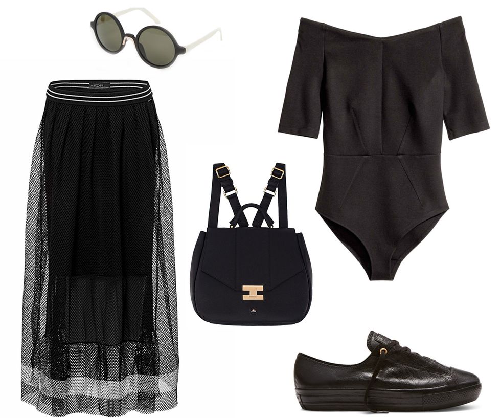 How to wear all black in spring