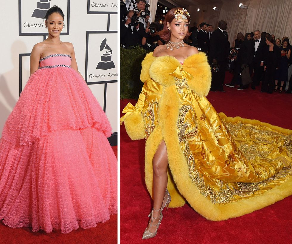 Rihanna at the Grammys and the Met Gala