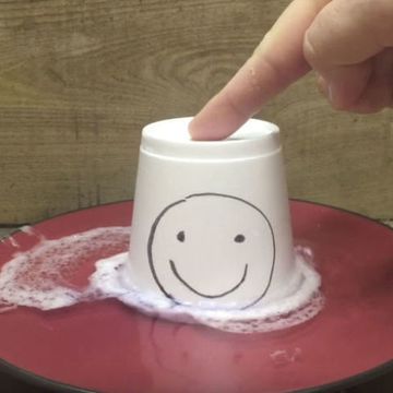 Watch as Nail Polish Remover Completely Melts a Coffee Cup