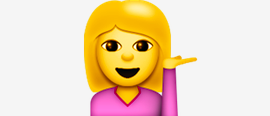 We've all been using the sassy lady emoji wrong