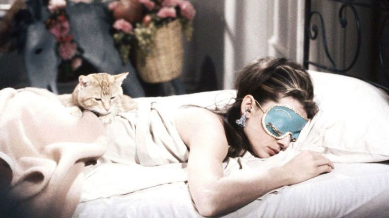 Audrey Hepburn sleeping