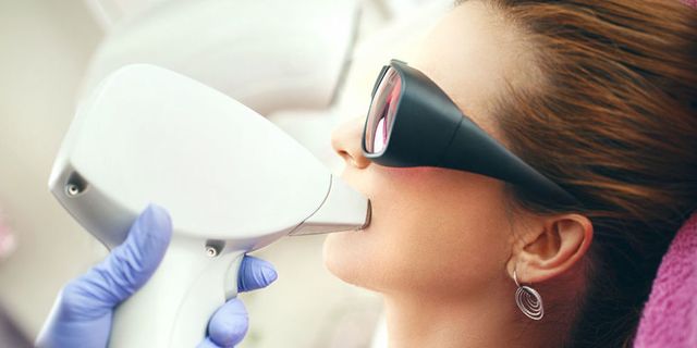 What laser hair removal looks like close up