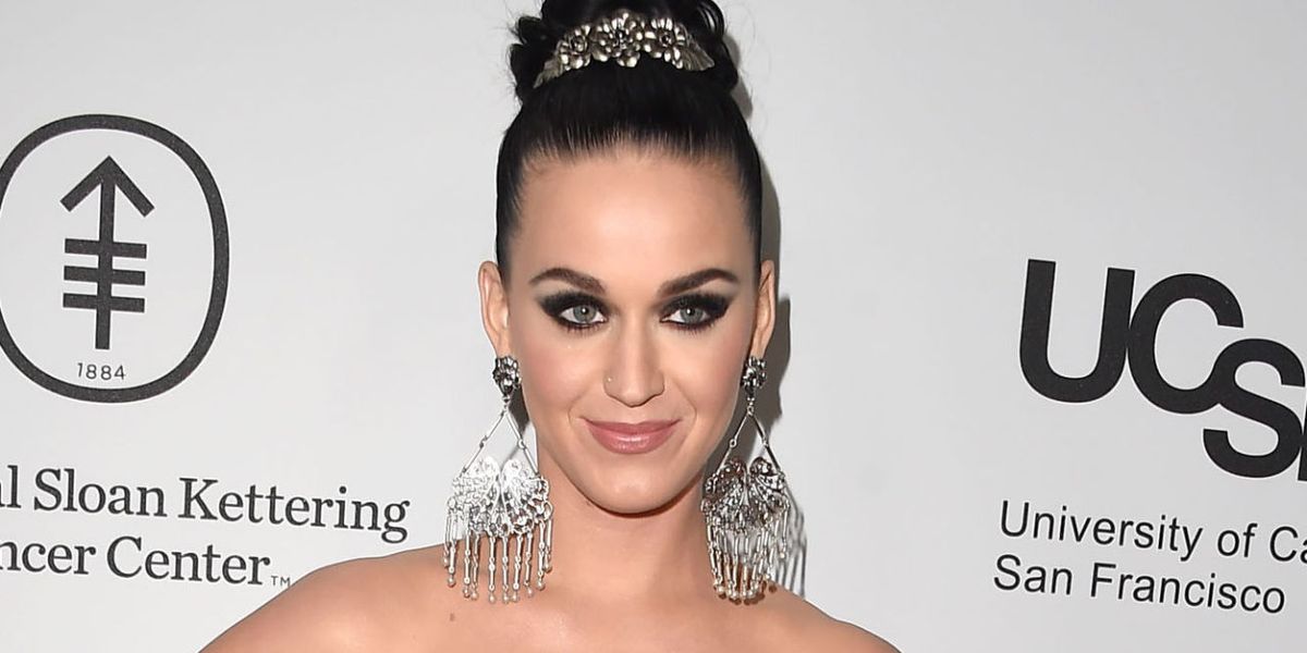 Katy Perry wore a leather ball gown to a Medical Gala in LA