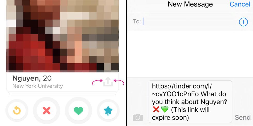 You can now share your Tinder matches with your friends