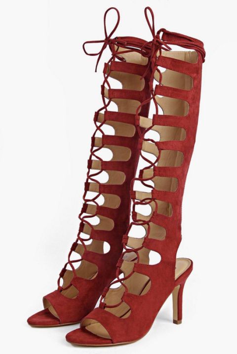 lace up ghillie heels